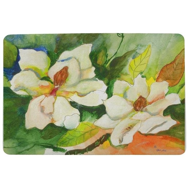 Betsy Drake Betsy Drake DM251 Magnolias Door Mat - 18 x 26 in. DM251 - main